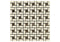Noble White Cream Pinwheel w/ Emp. Dark Mosaic Tile